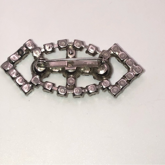 Vtg Coro Aurora AB Crystal Brooch 2.3” - Picture 3 of 5